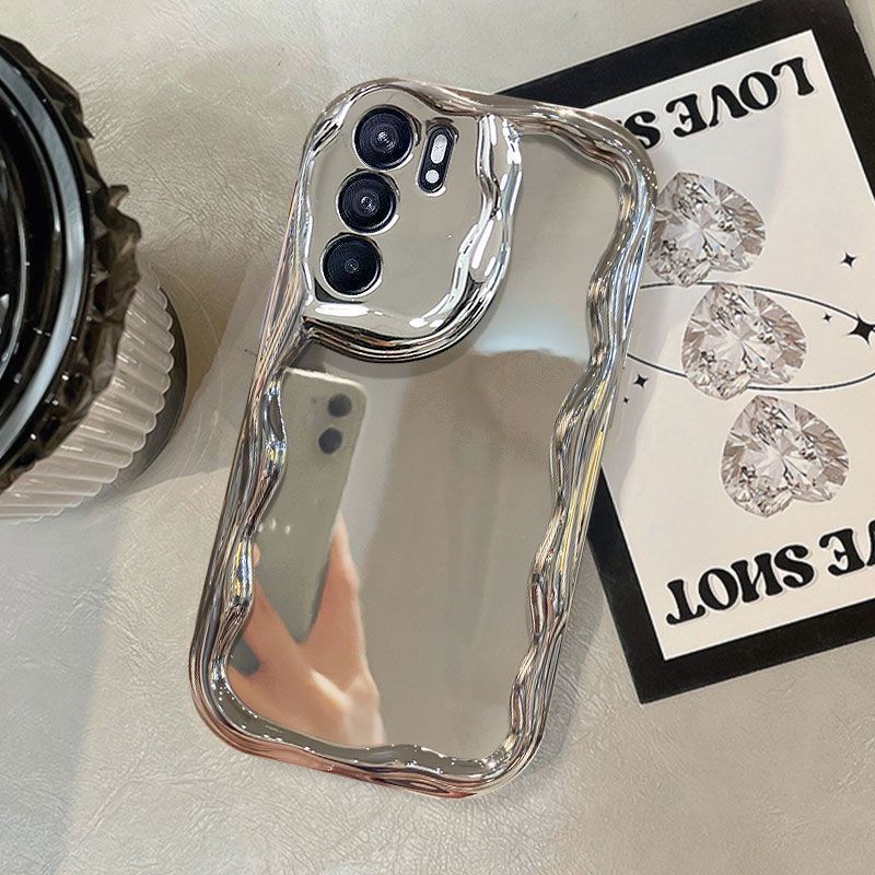 Silver Electroplated Mirror Phone Case
