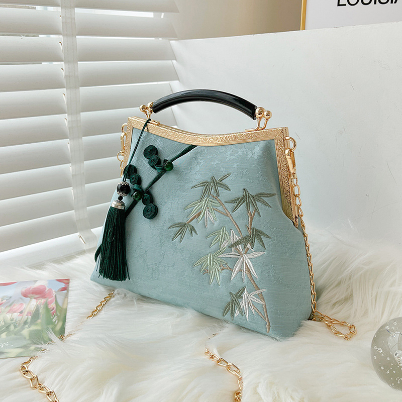 Lucky Bamboo Embroidery Handbags - Image 10