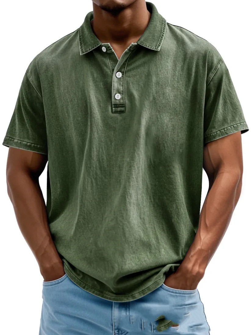 Distressed Lapel Short Sleeve - Image 6