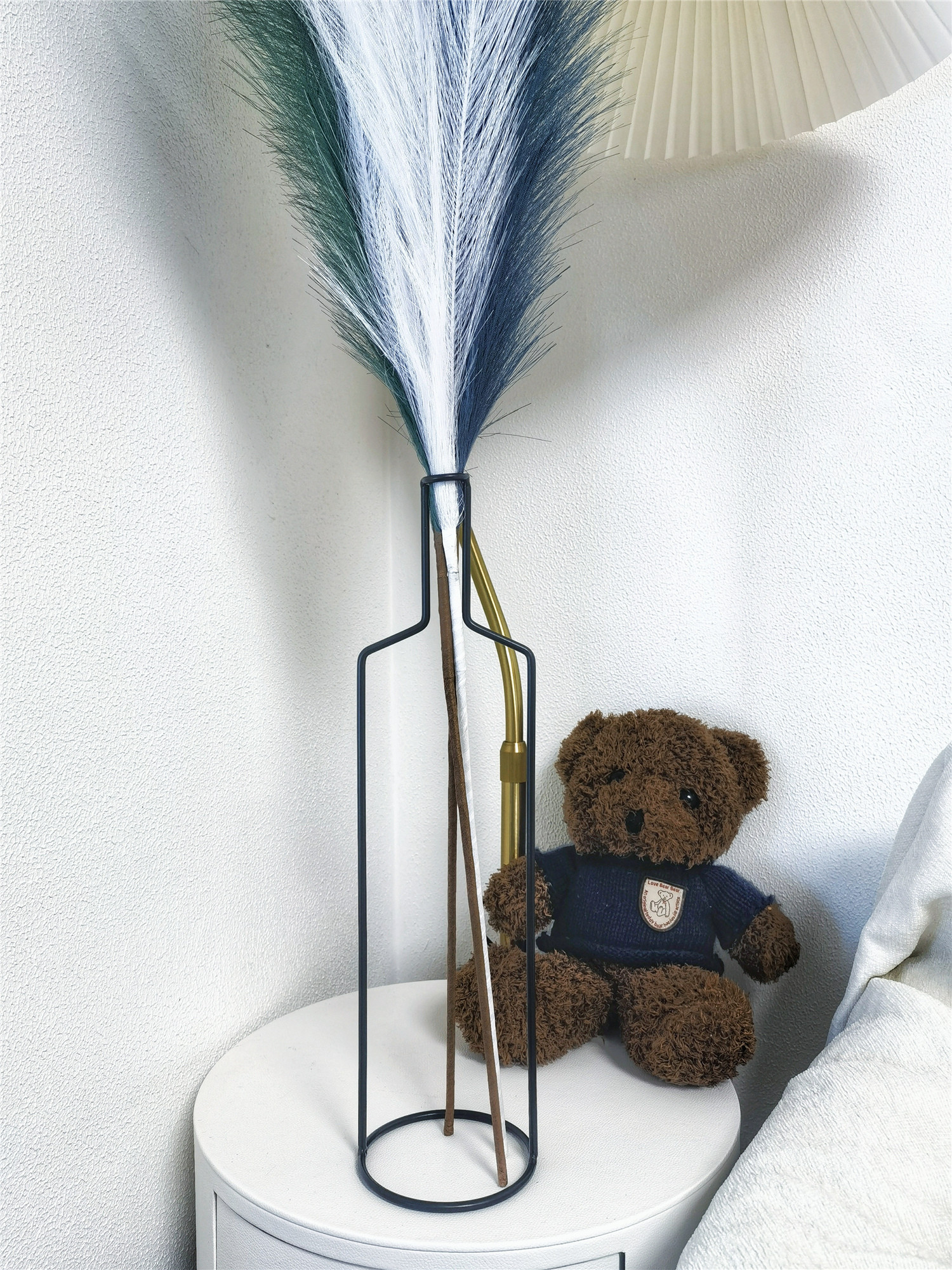 Nordic Large Tall Iron Line Flower Vase - Image 2