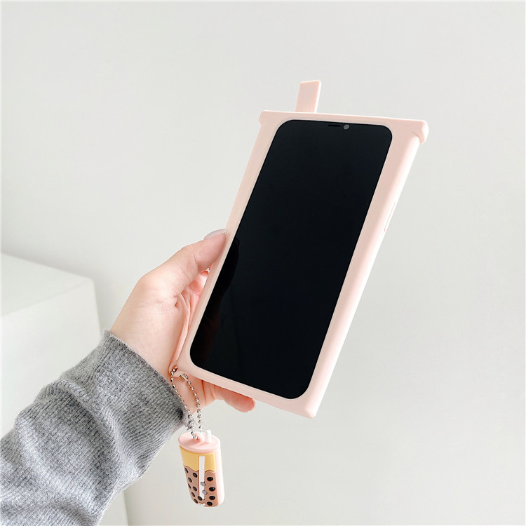 Pearl Milk Tea Pendant Mobile Phone Case - Image 2