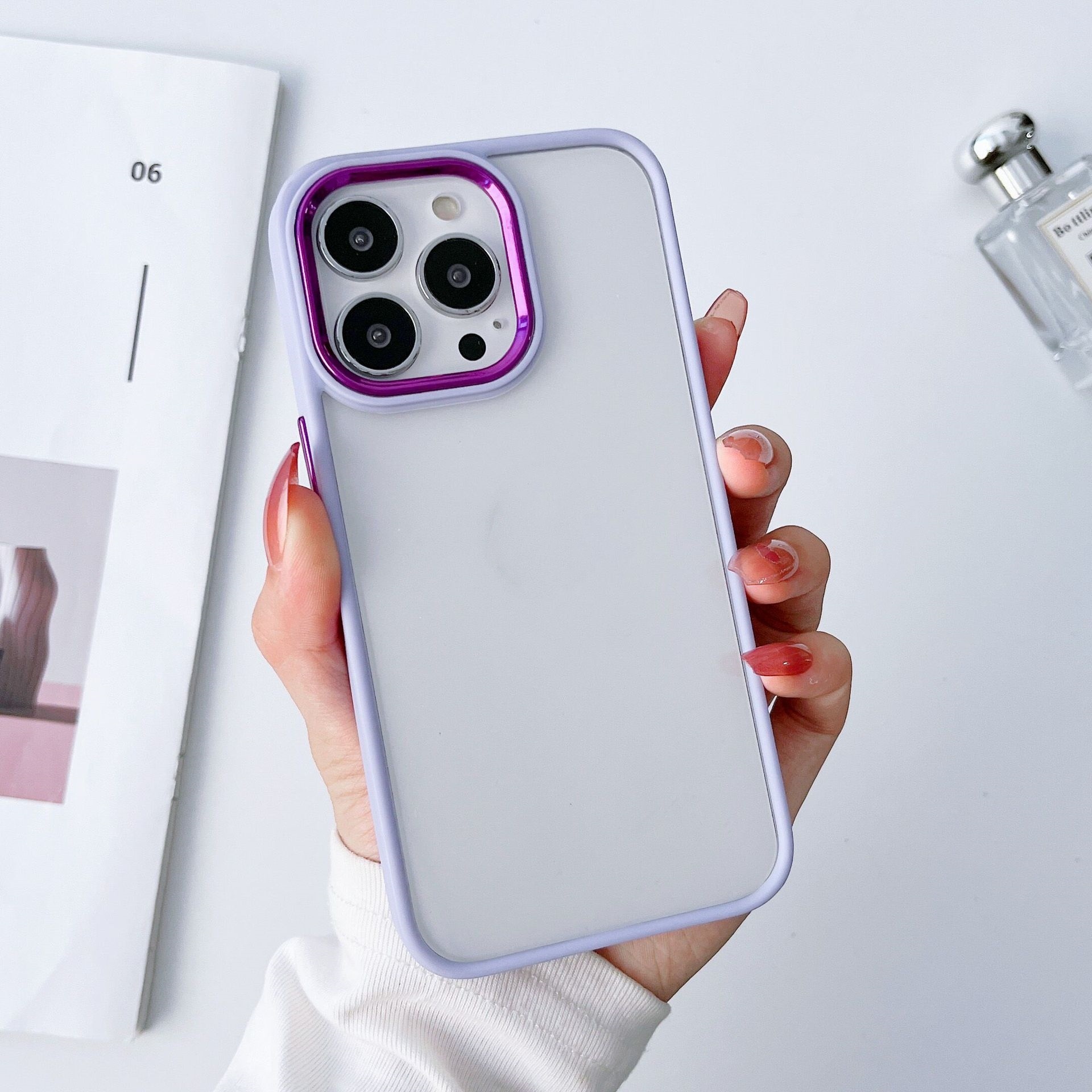Electroplated Transparent Frosted Protective Case - Image 6