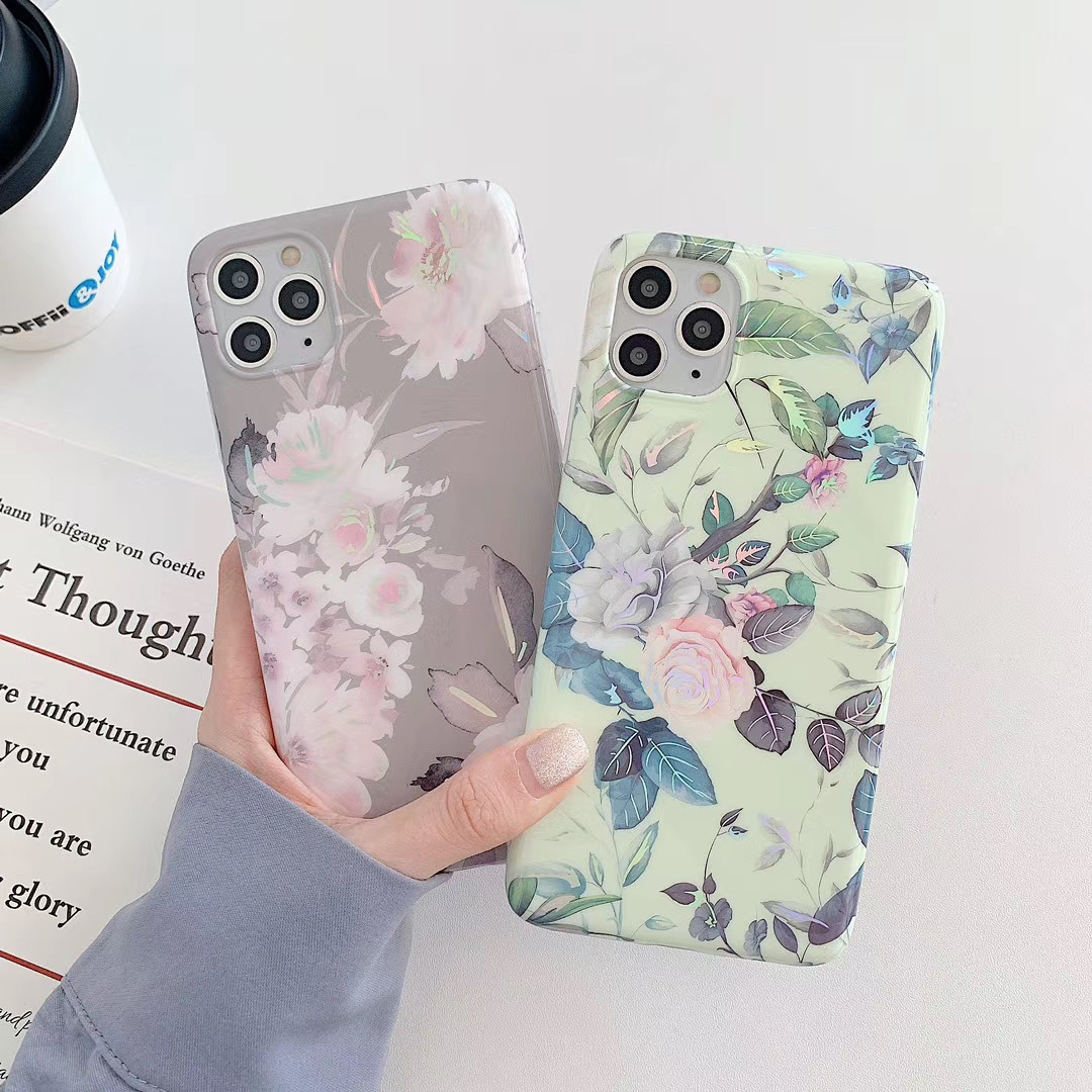 Electroplating Laser Flower Phone Case - Image 3