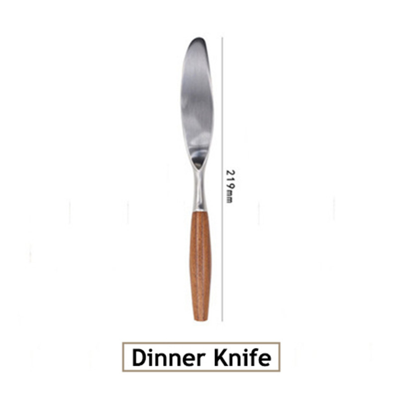 Stainless Steel Log Handle Cutlery Set - Image 9