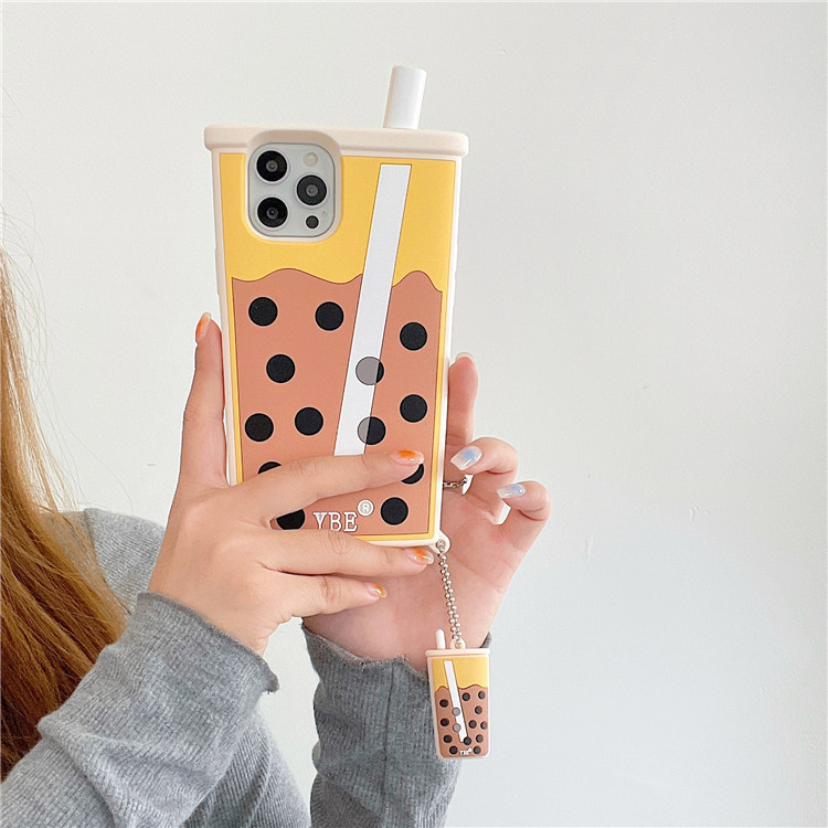 Pearl Milk Tea Pendant Mobile Phone Case - Image 7