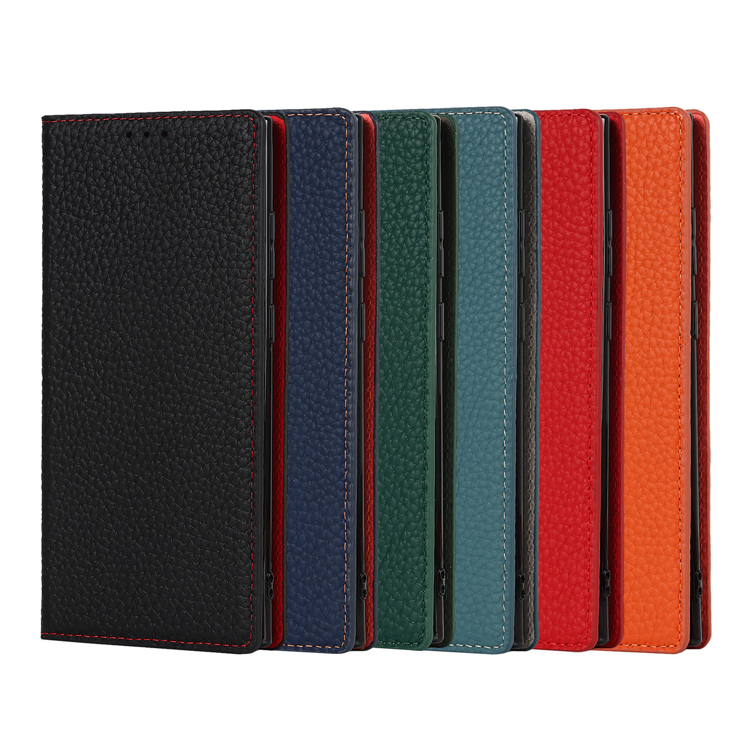 Litchi Leather Phone Case - Image 2