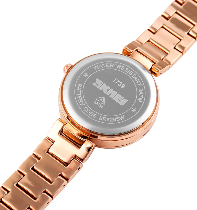 Gypsophila Diamond Shiny Gold Quartz Watch - Image 3