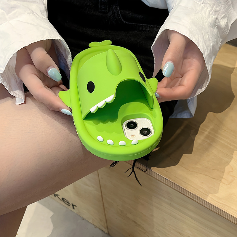 Funny Shark Slipper Phone Case For Iphone - Image 6