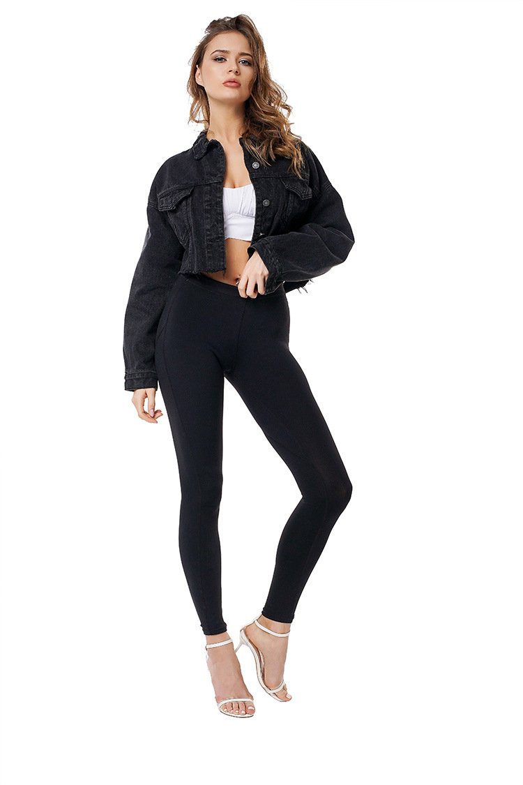 Women Short Loose Denim Jacket - Image 4