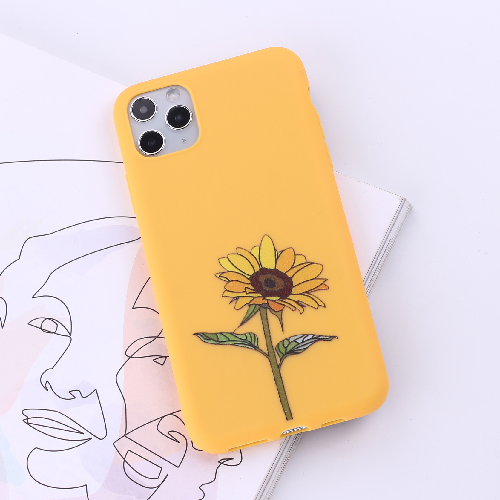 Sunflower Printed Mobile Phone Case
