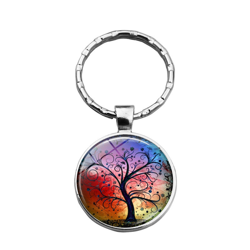 Women's Tree Of Life Time Stone Keychain Pendant - Image 4