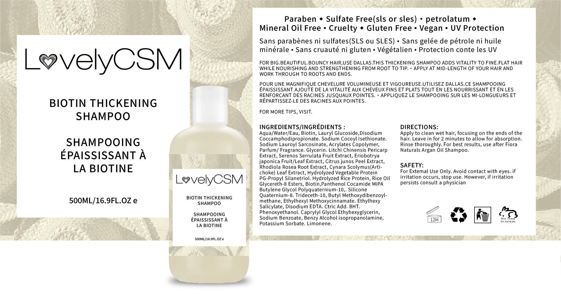 Nutritious Hair Loss Shampoo And Conditioner Set - Image 5