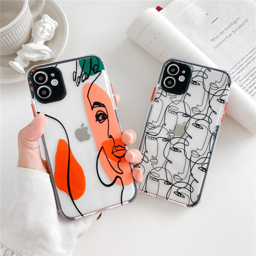Simple Lines Abstract Painting Mobile Phone Case