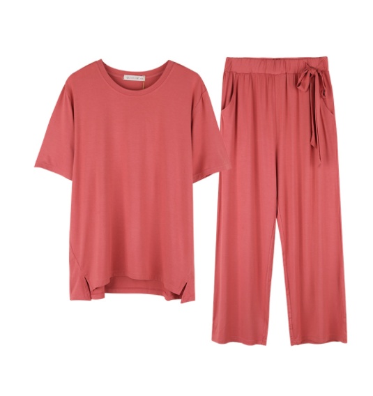 Loose And Comfortable Short-sleeved Loungewear Set - Image 2