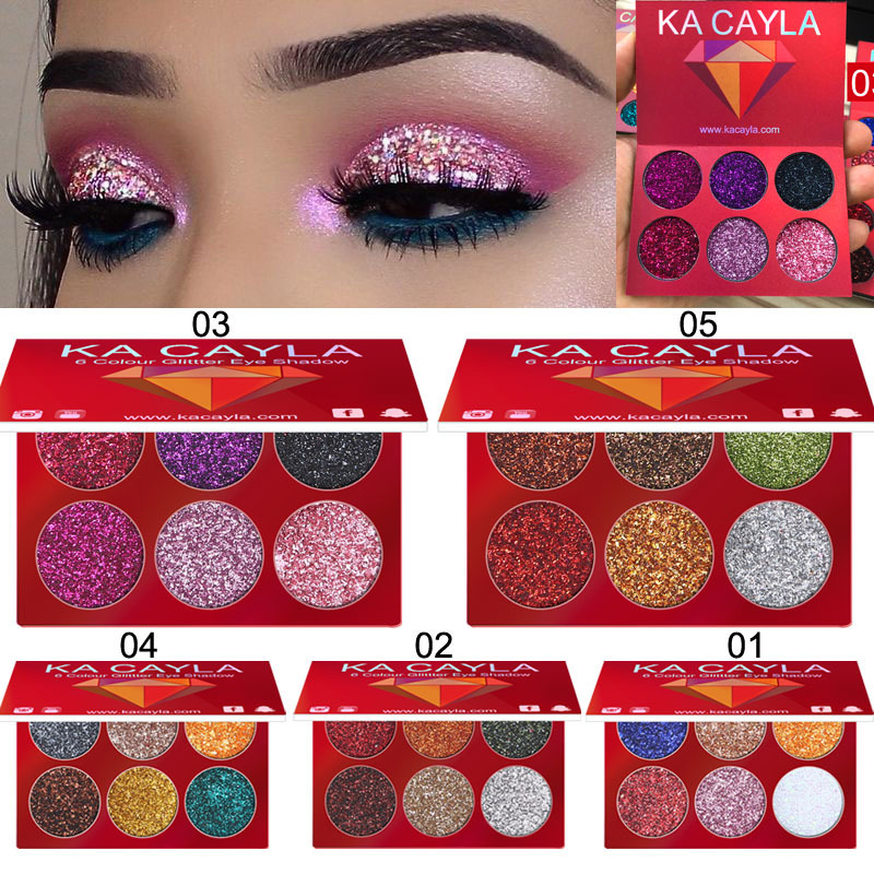 6 Colors Diamond Sequin Eyeshadow