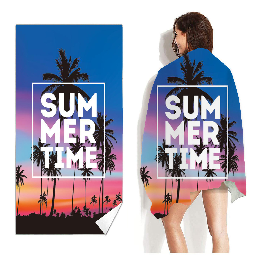 Printed Swimming Sweat Beach Towel