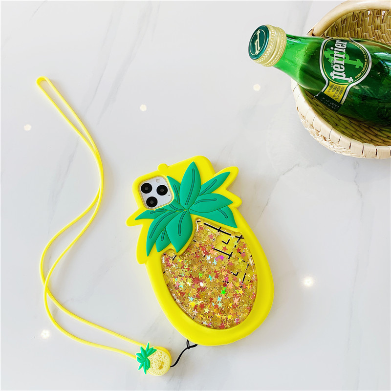 Decompression Quicksand Pineapple Phone Case - Image 3