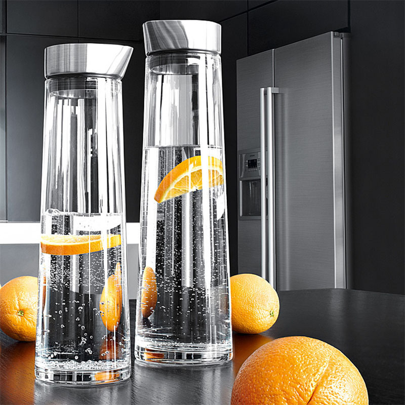 Large Capacity Thick Glass Cold Water Bottle
