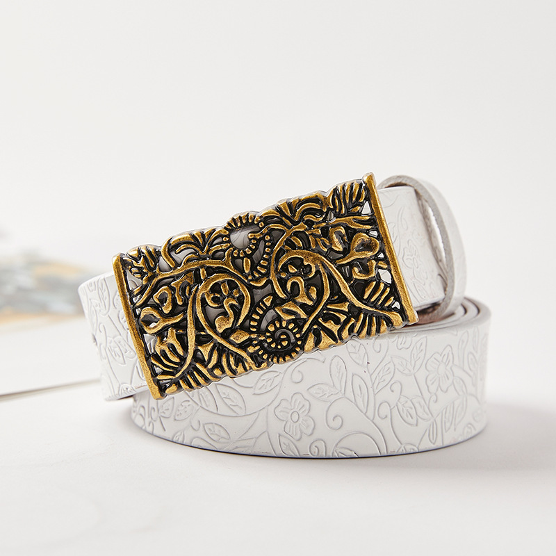 Cowhide Leather Vintage Belt
