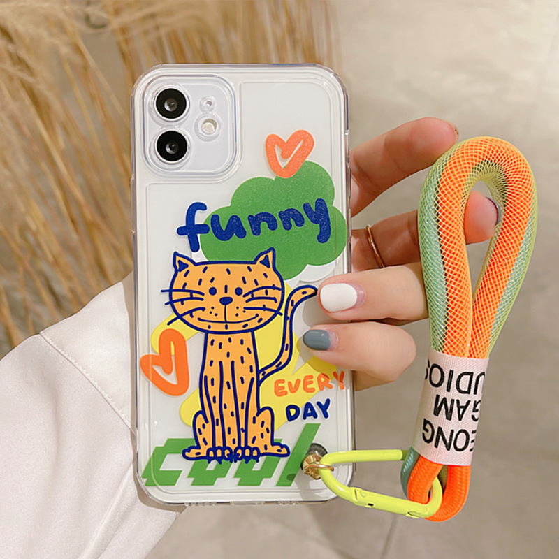 Fluorescent Lanyard Transparent Phone Case - Image 5