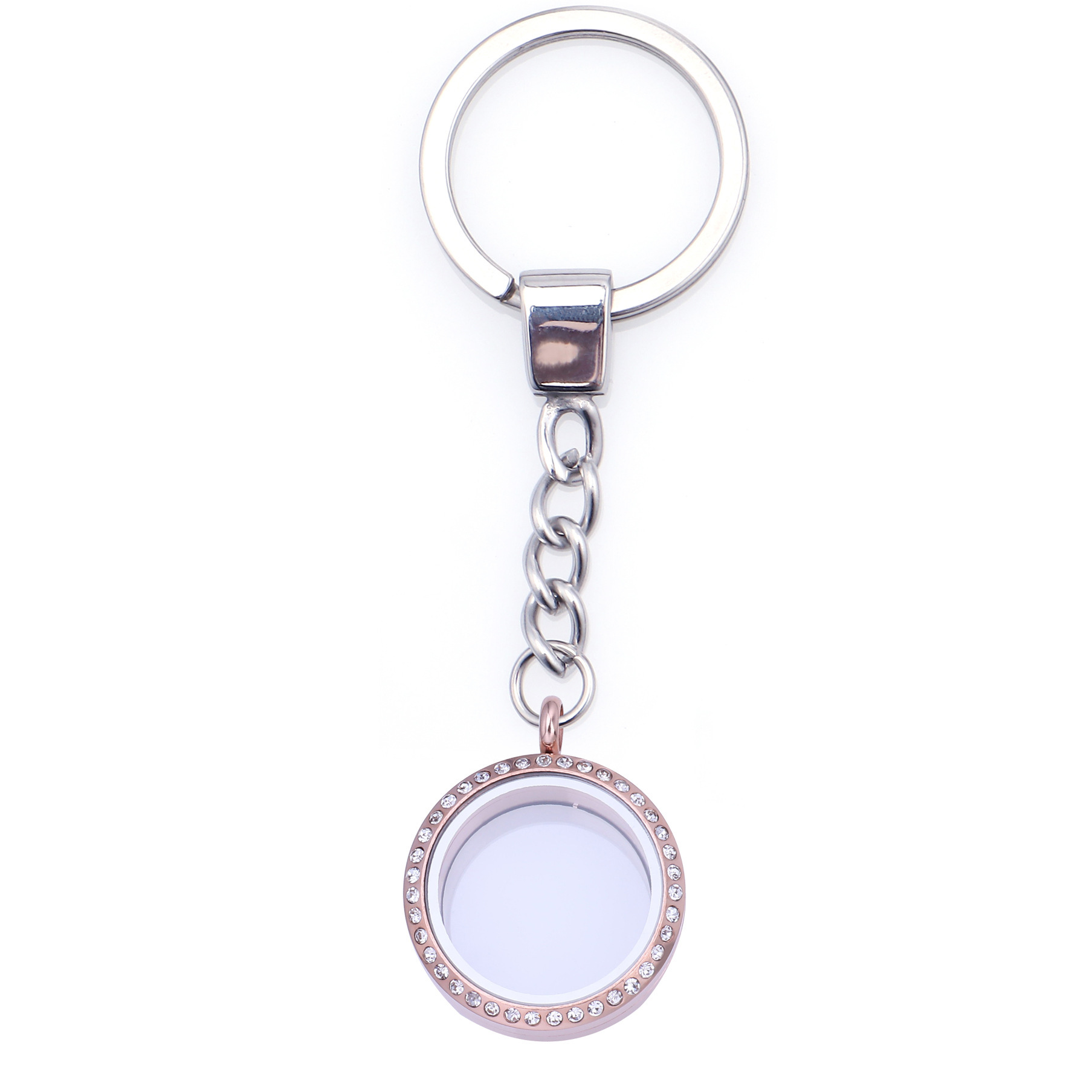 Fashionable Stainless Steel Keychain Pendant - Image 2