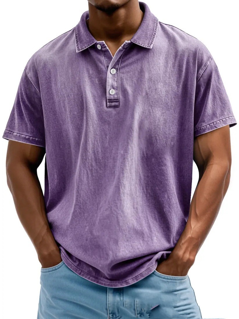 Distressed Lapel Short Sleeve - Image 7