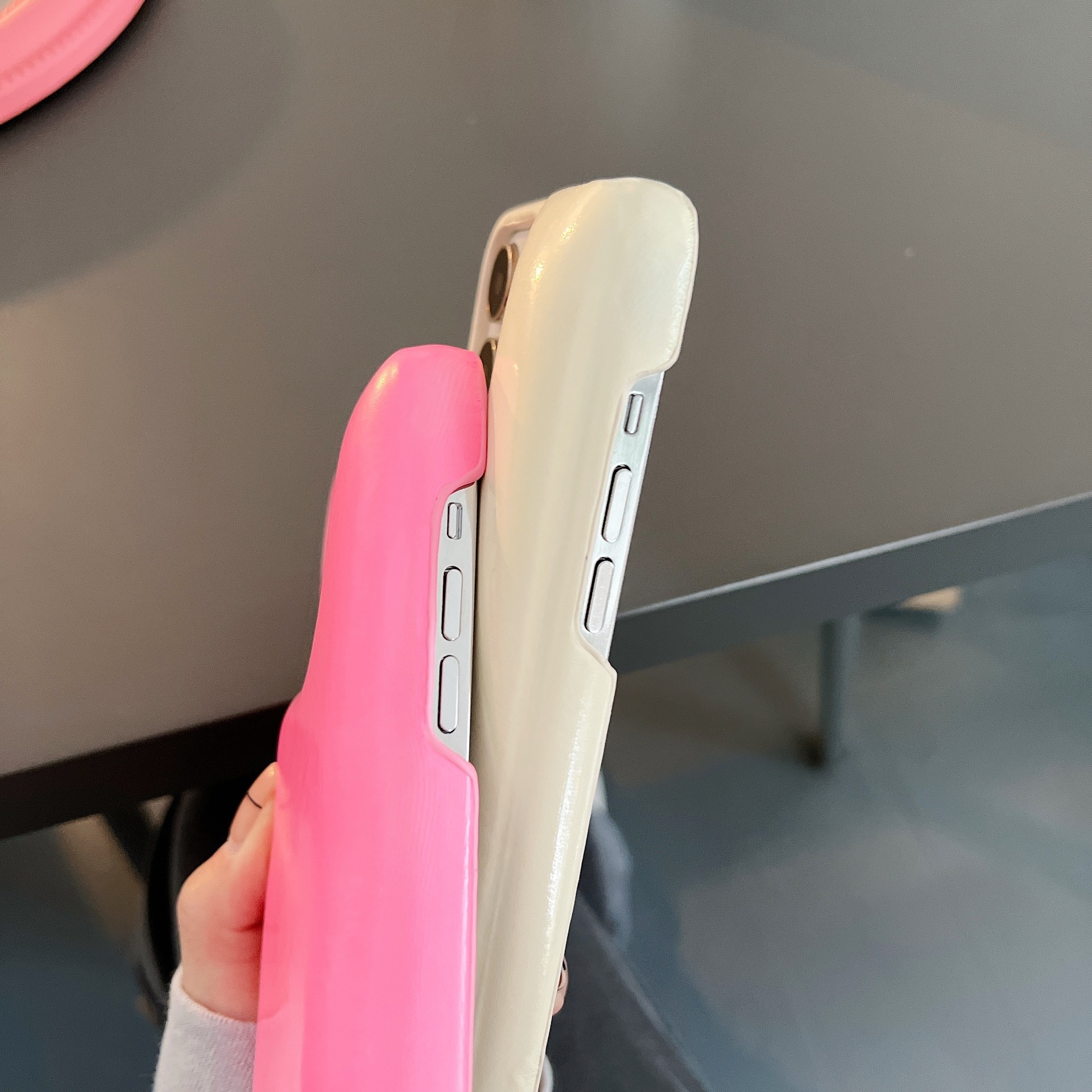 Simple Glossy Leather Protective Phone Case - Image 8