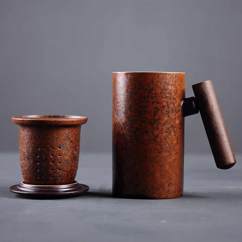 Japanese Wooden Mugs With Handles