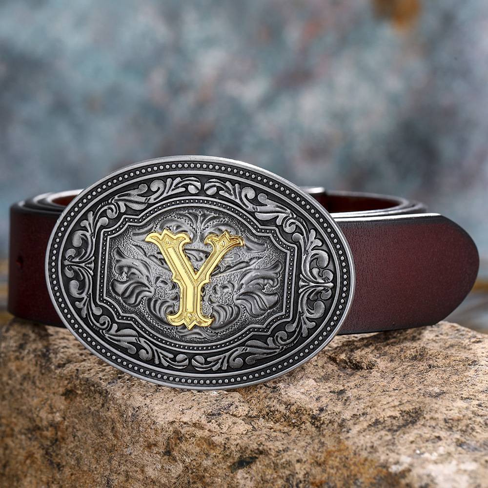 Floral Letter Buckle Belts - Image 10