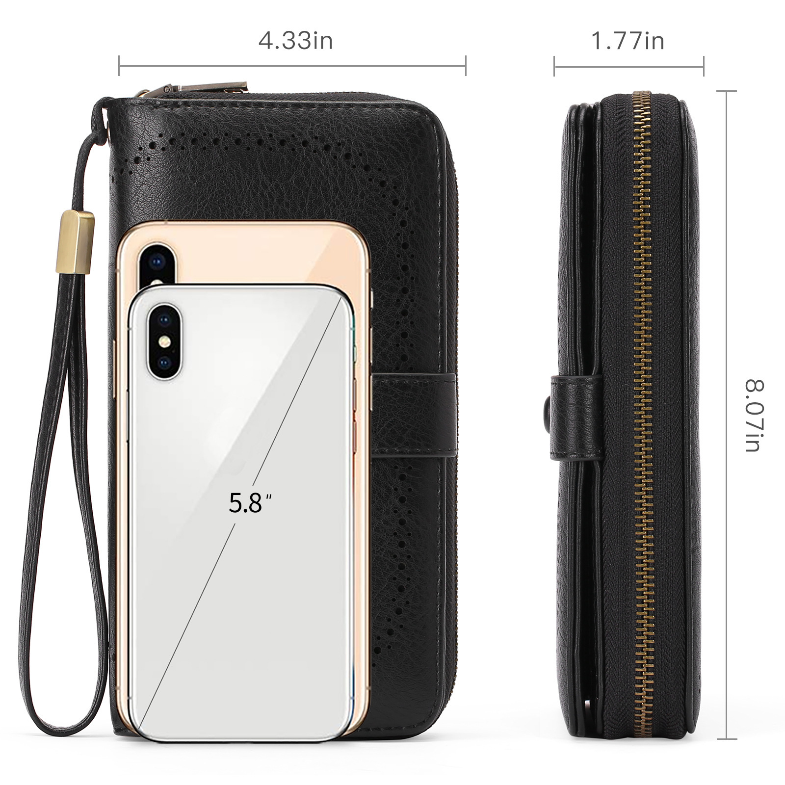 Expanding Card Holder Long Wallet Bag - Image 5