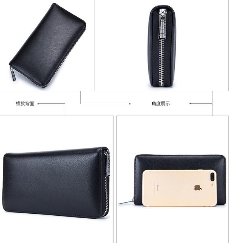 Rfid Men Wallet Cow Genuine Leather Holder - Image 2