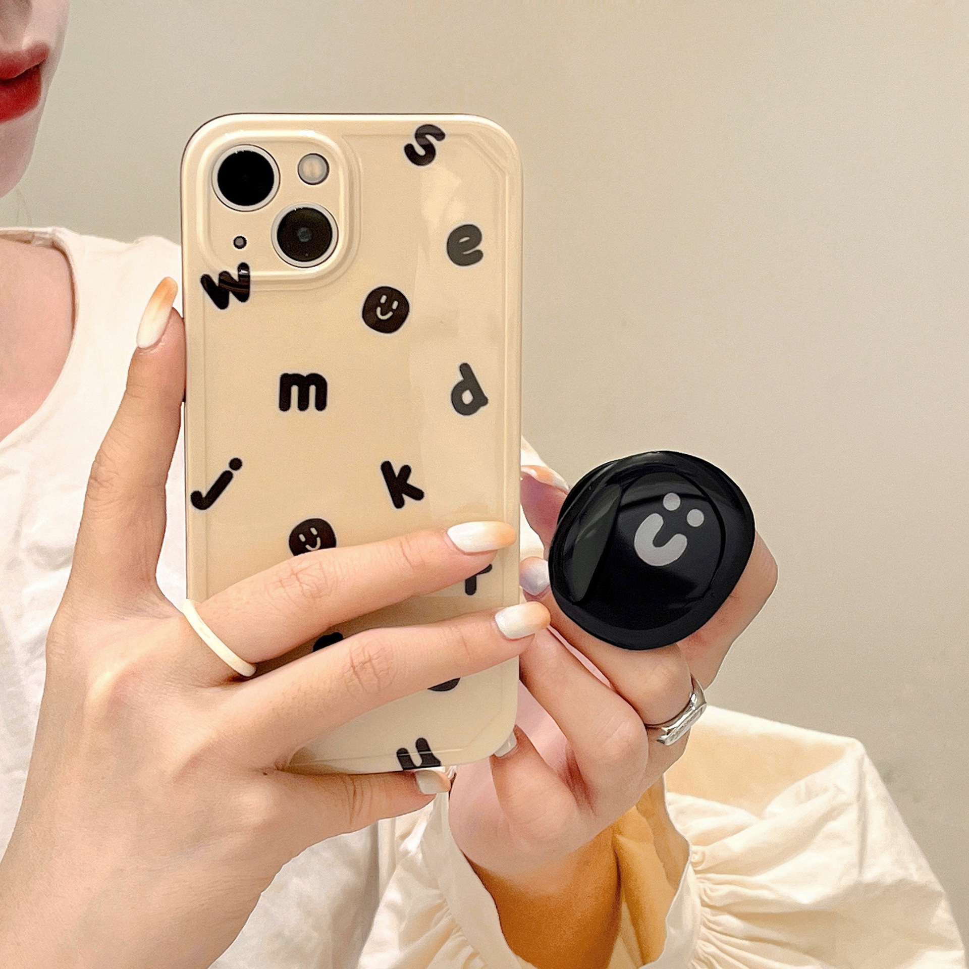 Silicone Creamy Alphabet Phone Case - Image 3