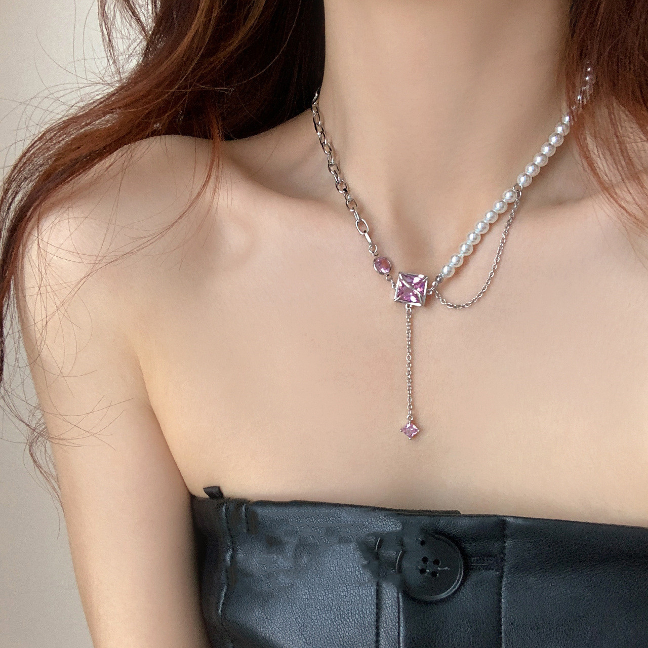 Pearl Mosaic Necklace - Image 4