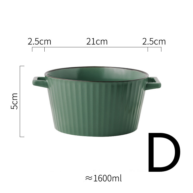 Ceramic Green Bowl And Tableware Set - Image 4