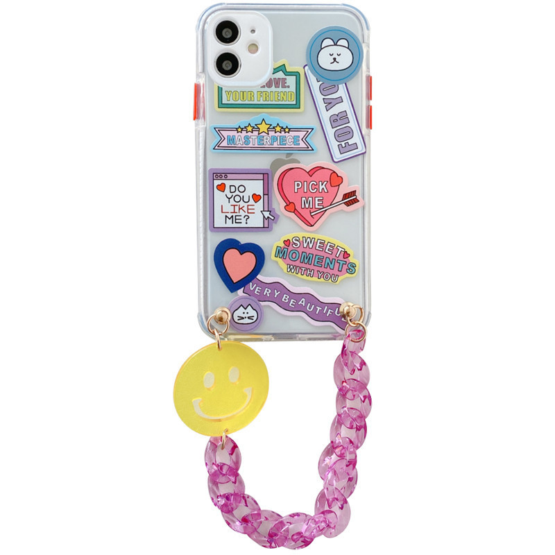 Smiley Emoticon Chain Phone Case