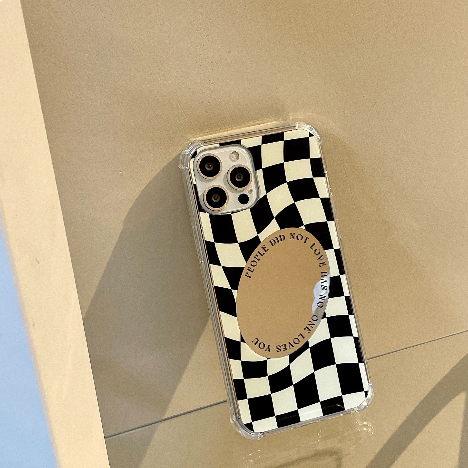Simple Mirror Chessboard Phone Case - Image 2