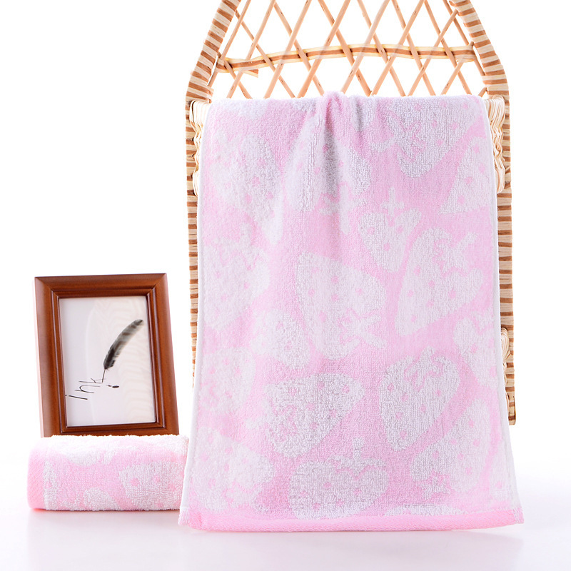 Bamboo Fiber Strawberry Absorbs Water Towel