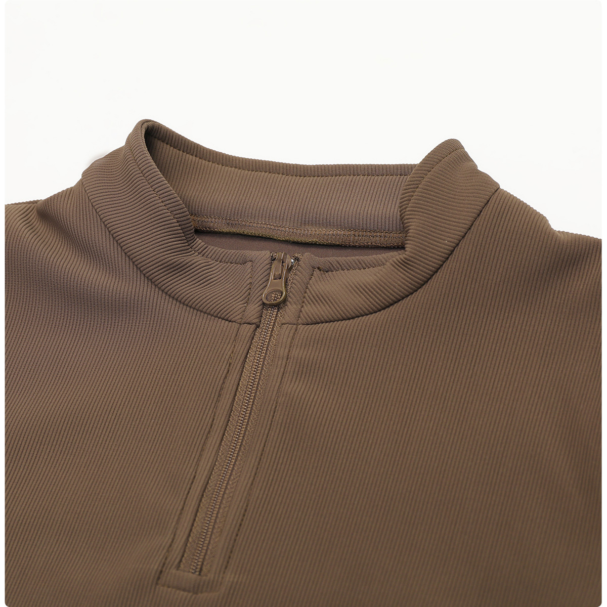 Long Sleeve Stand Collar Zipper Yoga Tops - Image 8