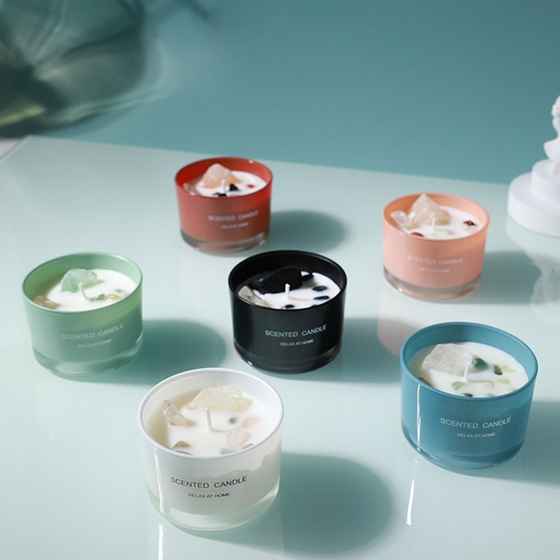 Aromatherapy Crystal Glass Candle