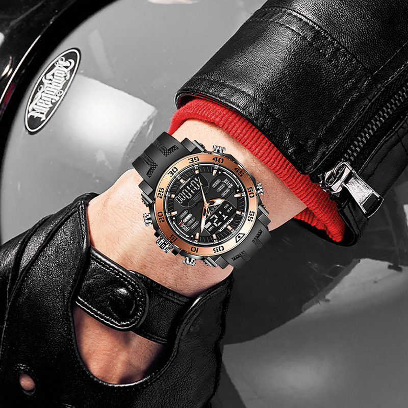 Quartz Electronic Dual Display Watch