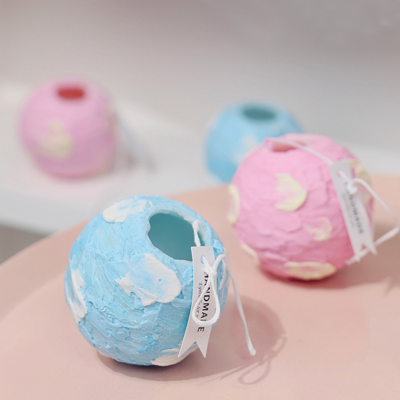 Ins Rotating Planet Creative Candles