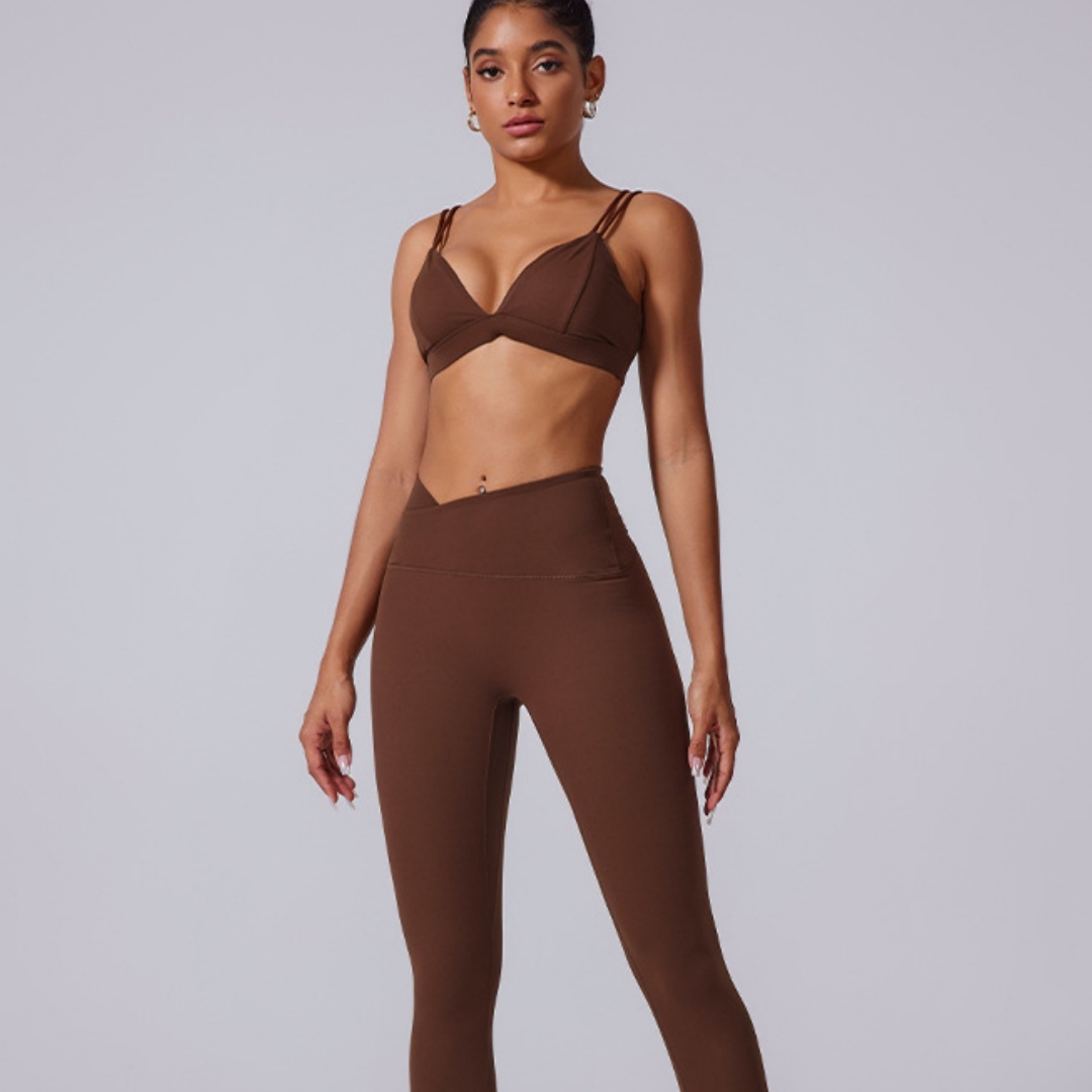 Spaghetti Strap Bra Deep V
