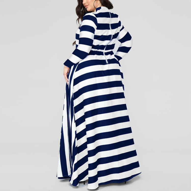 Plus Size Striped Dress