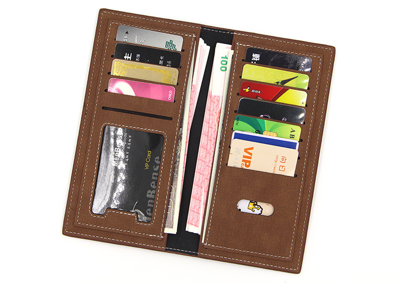 Long Vertical Large Capacity Men's Wallets