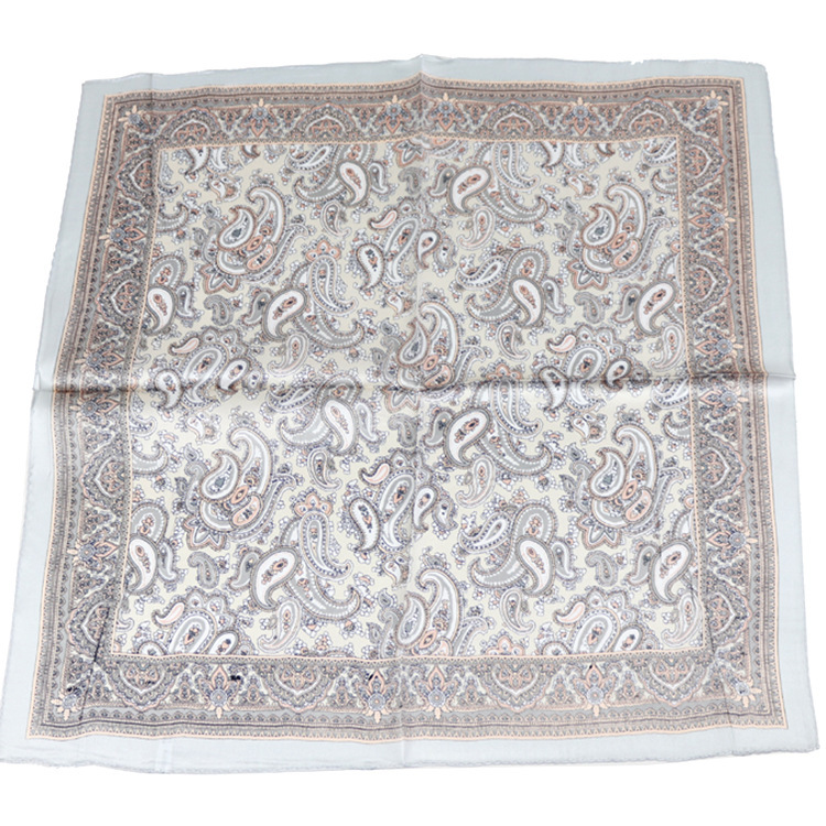 Men's Fashion Vintage Cashew Flower Silk Scarf - Image 6