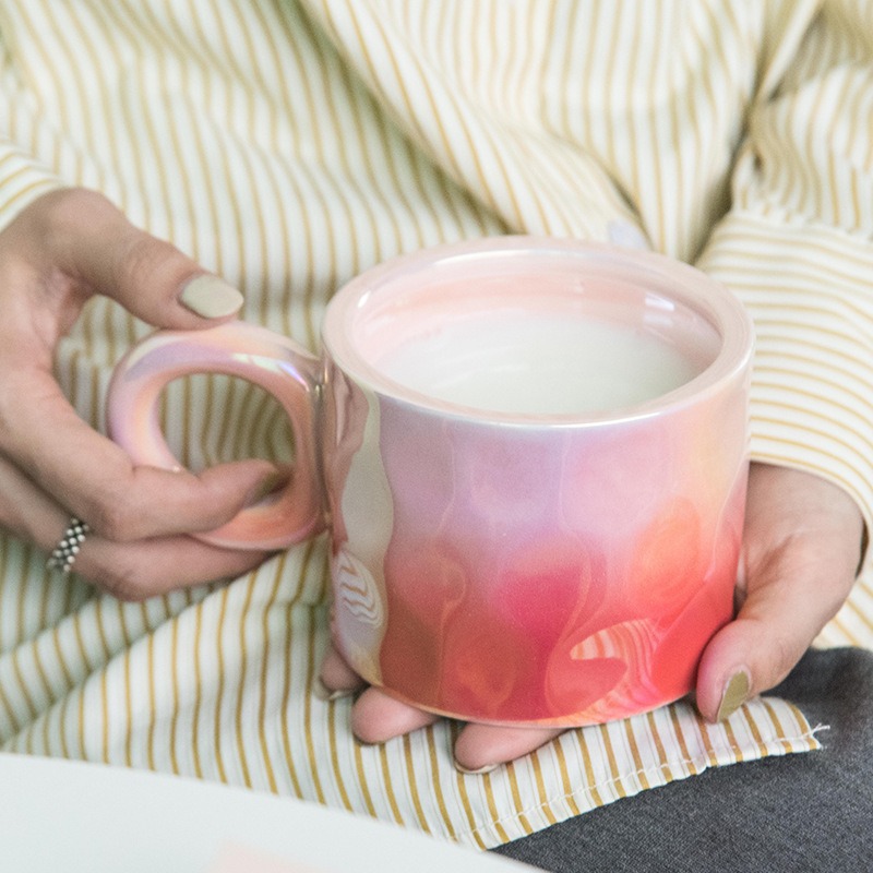 Light Luxury Electroplated Ceramic Coffee Cup - Image 3