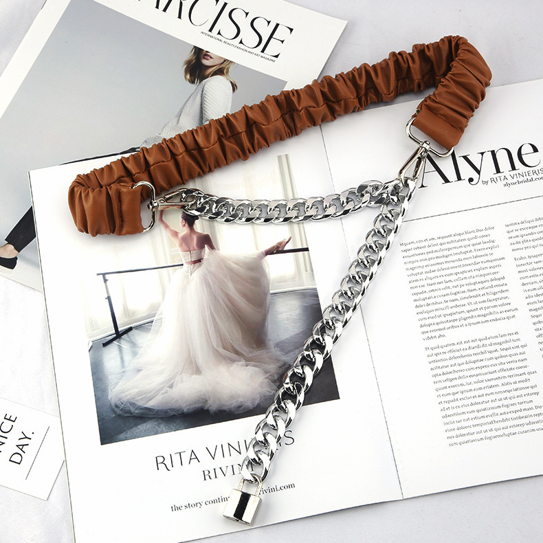 Women Silver Chain Decoration Belt