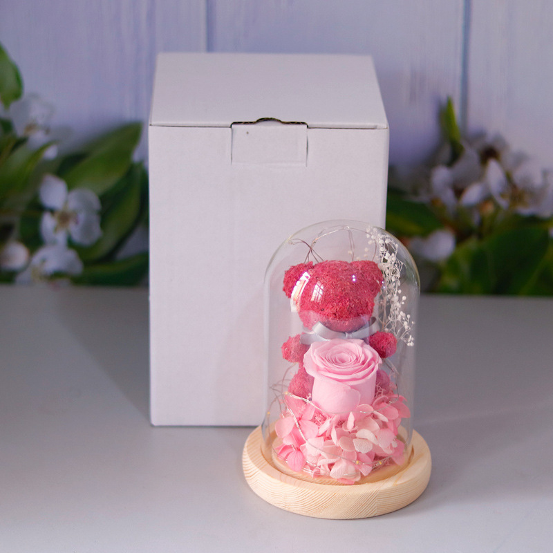 Eternal Preserved Rose Flower With Lights - Image 5