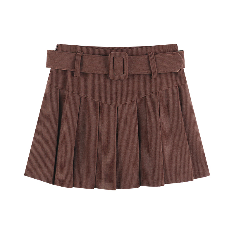 Corduroy A-line Half Skirt - Image 2