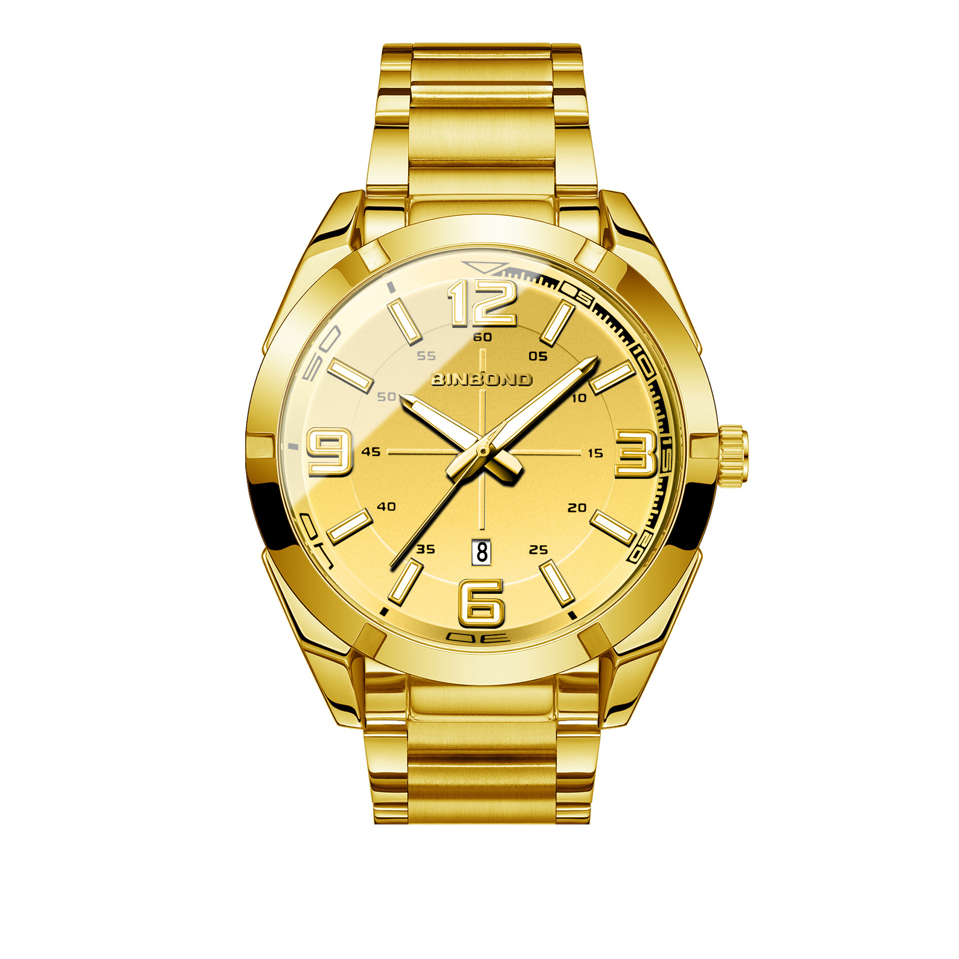 Large Digital Steel Belt Men's Watch - Image 7